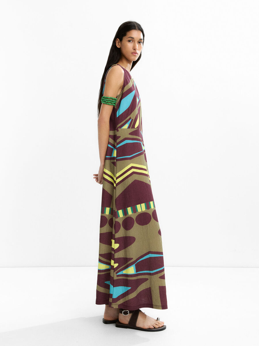 Printed long dress