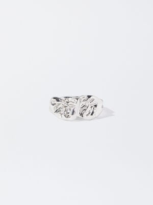 Silver Embossed Ring image number 0.0