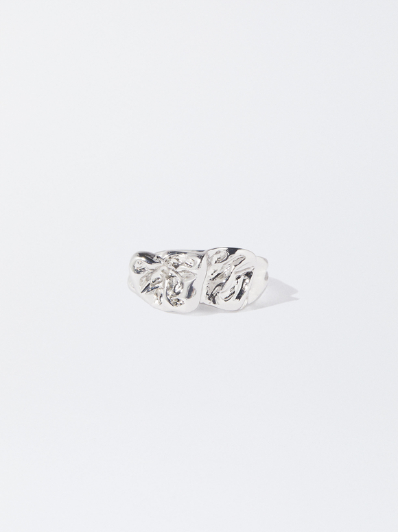 Silver Embossed Ring, , hi-res