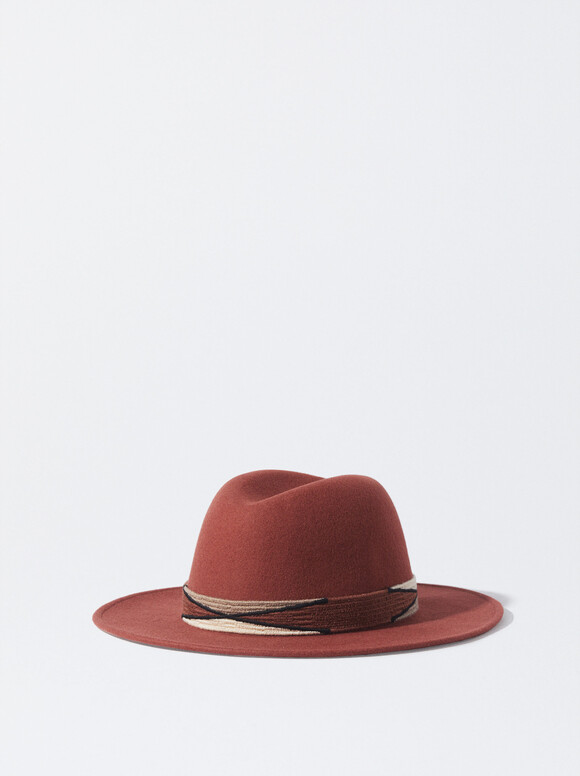 Woollen Hat, Brick Red, hi-res