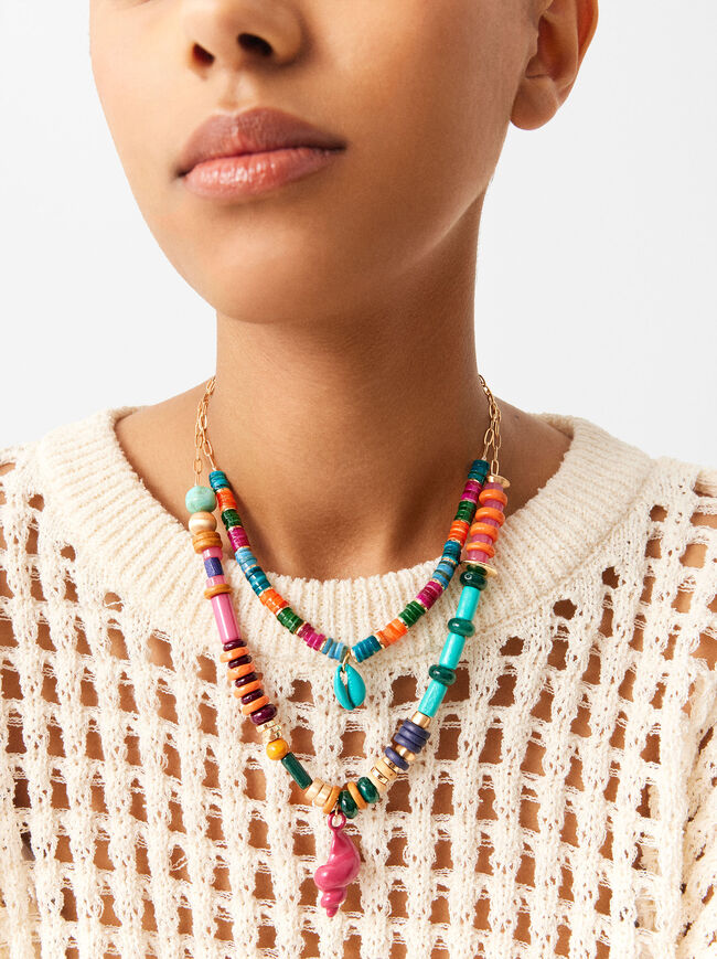 Multicolor Double Necklace image number 1.0