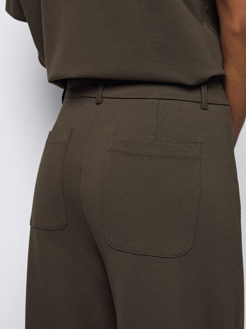 Wide Tab-Detail Pants
