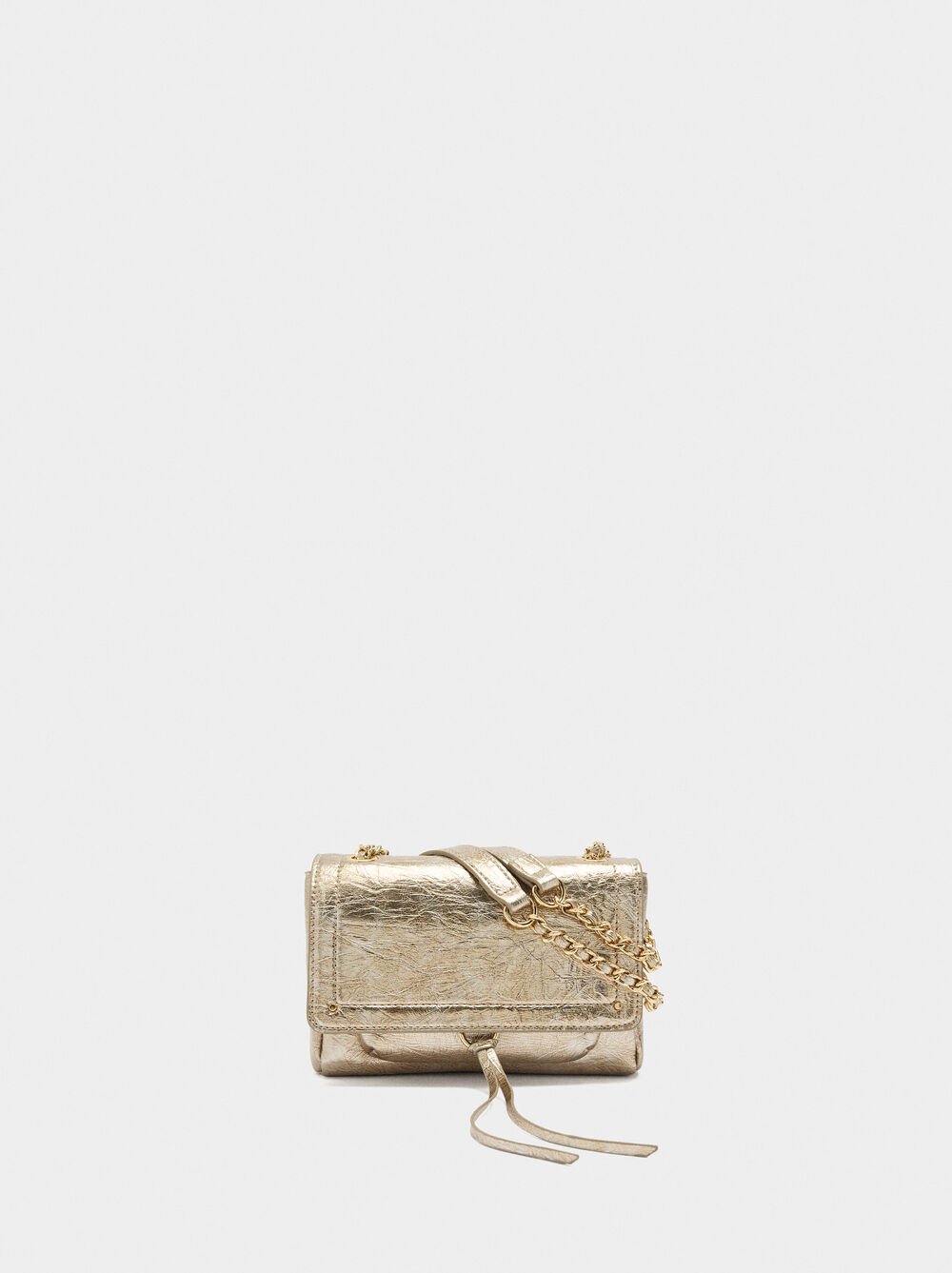 Bolso de hombro con solapa