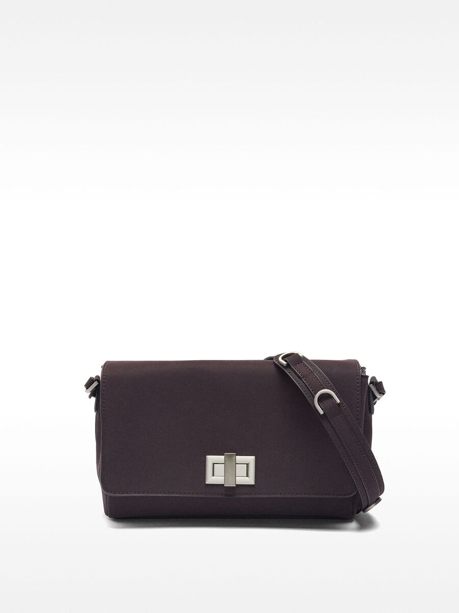 Crossbody bag with flap
