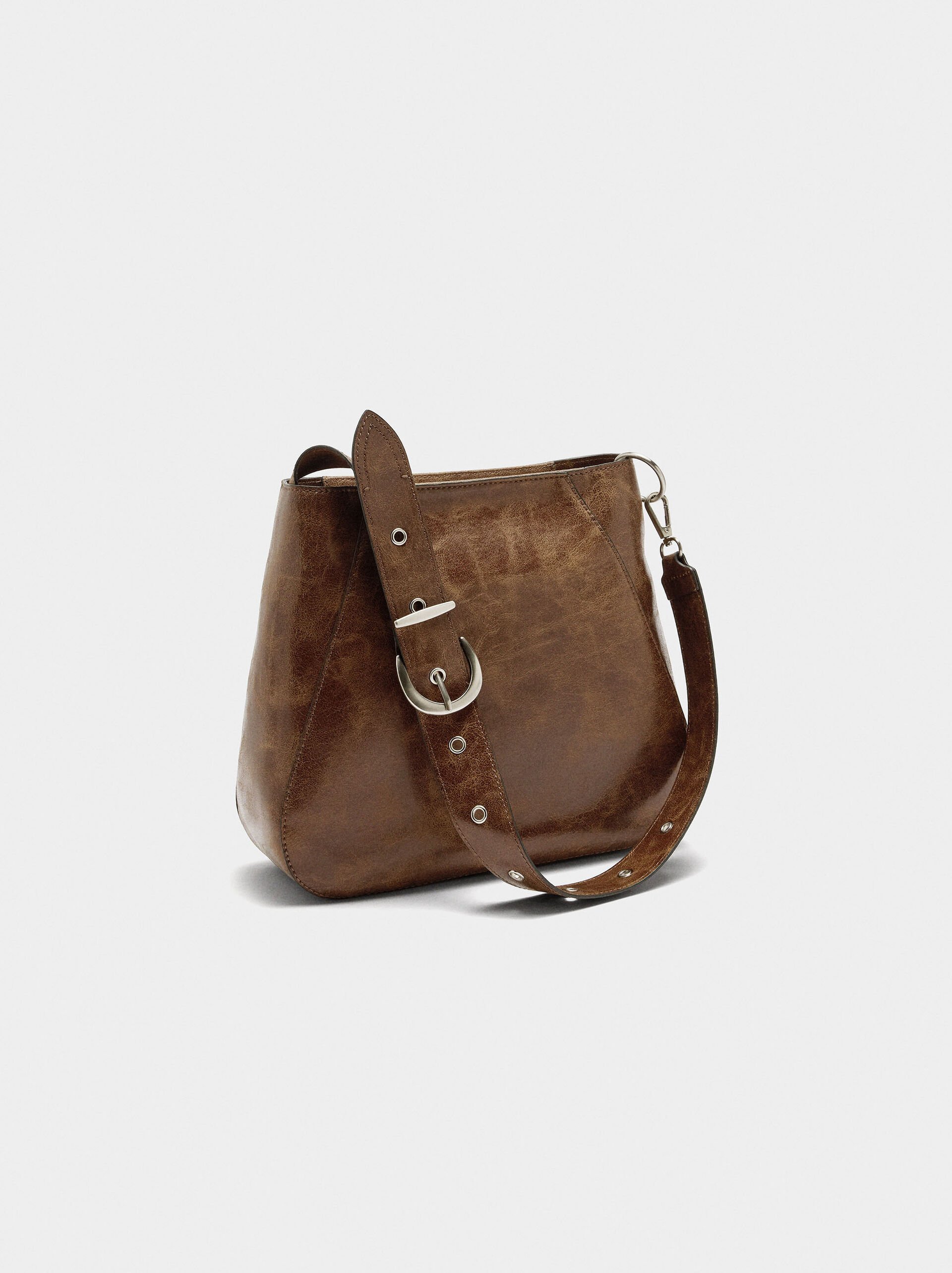 Shoulder bag with studs image number 2.0