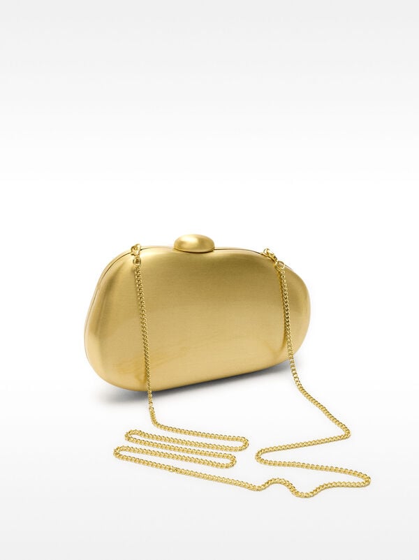 Golden party clutch