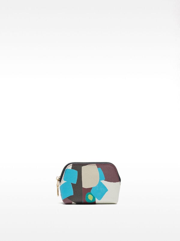 Printed coin purse with texture