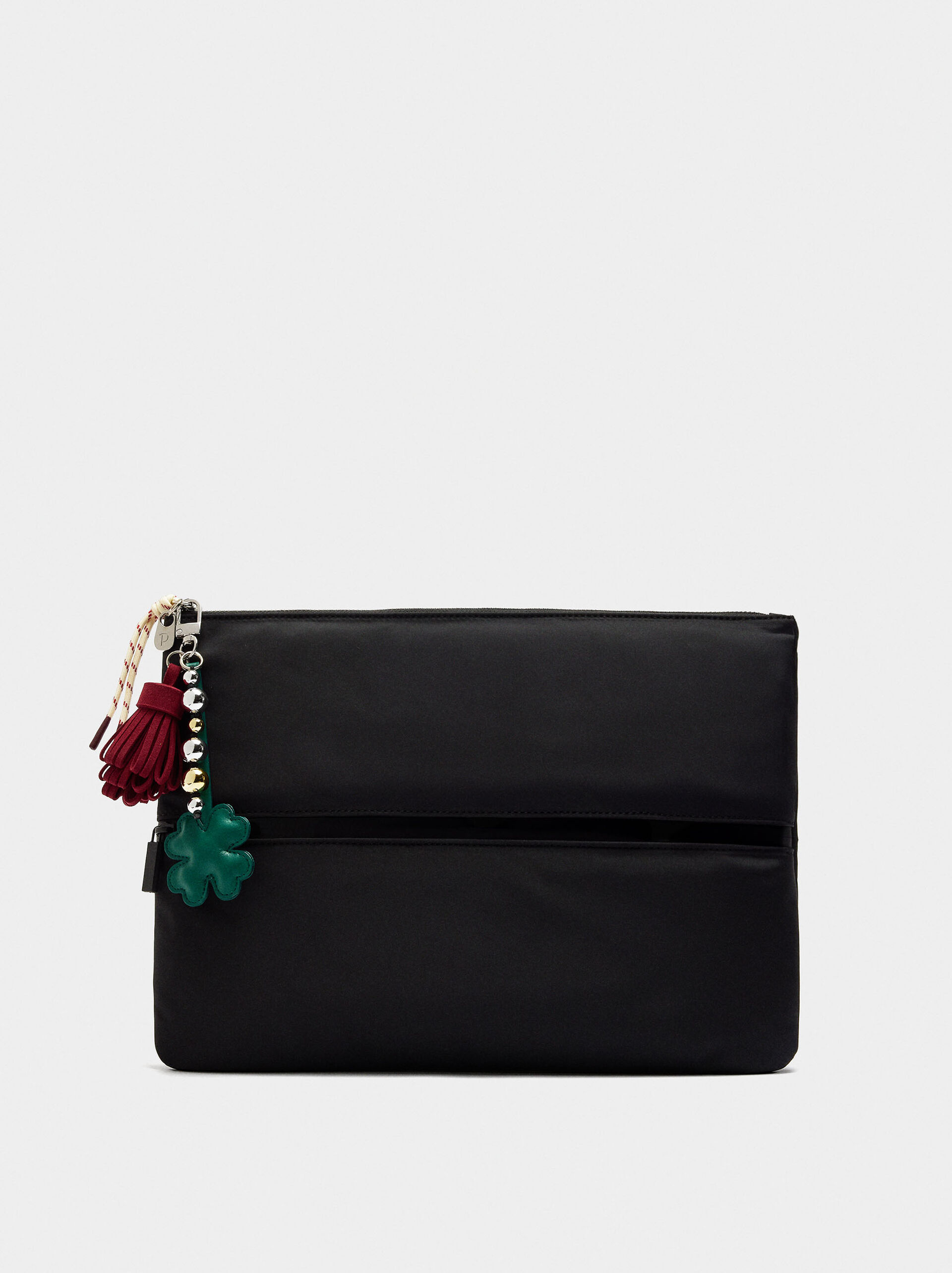 Nylon laptop cover with charm 13" image number 0.0