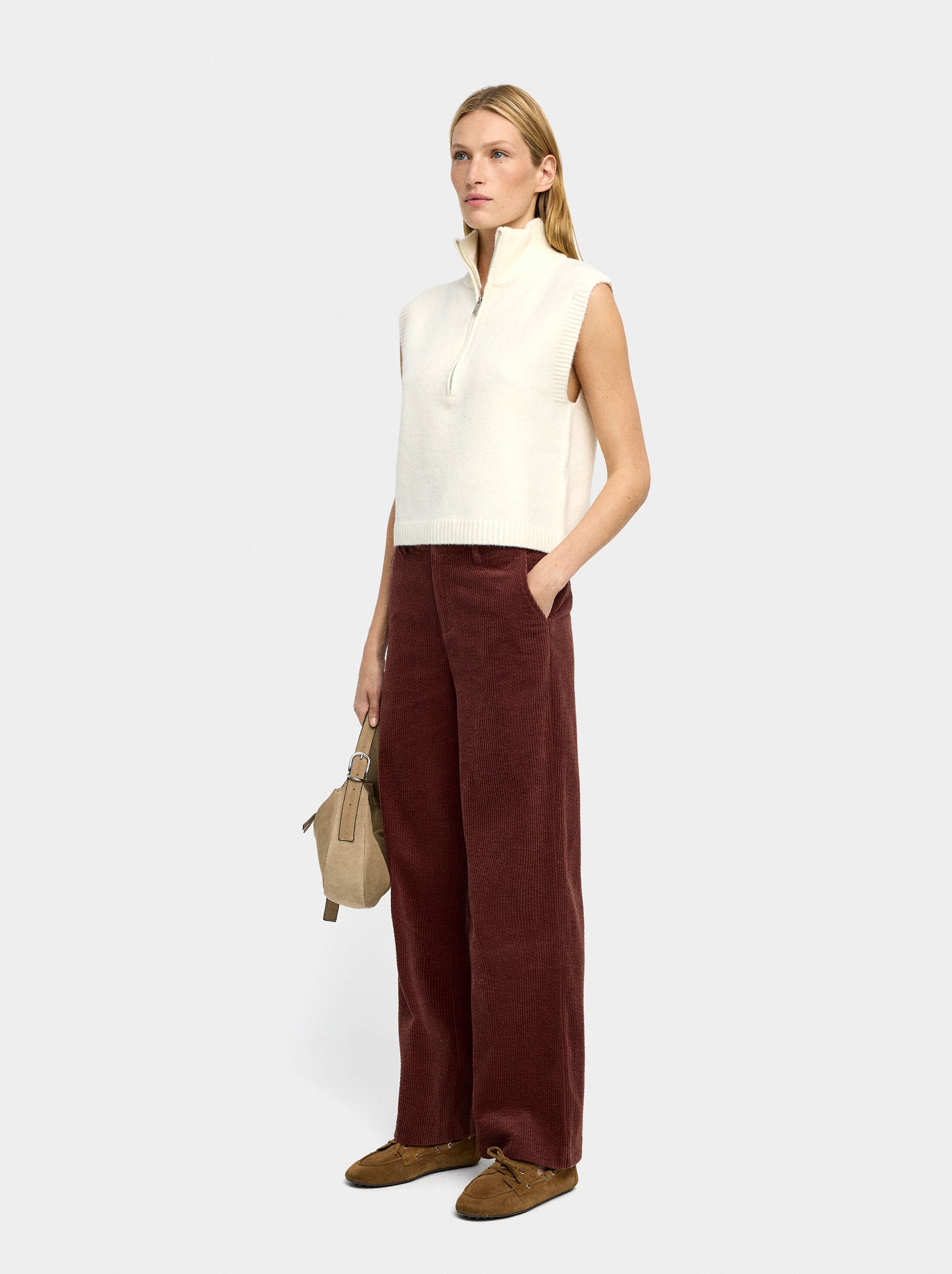 Corduroy trousers with 100% cotton image number 0.0
