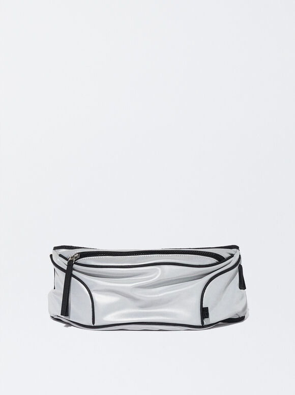 Online Exclusive - Technical Fabric Bum Bag, Silver, hi-res