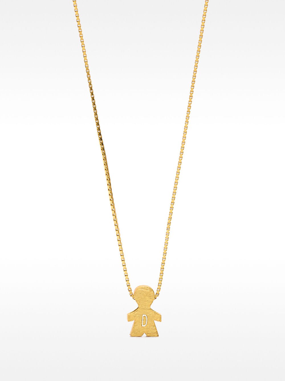 Collar corto con charm niño - plata de ley 925