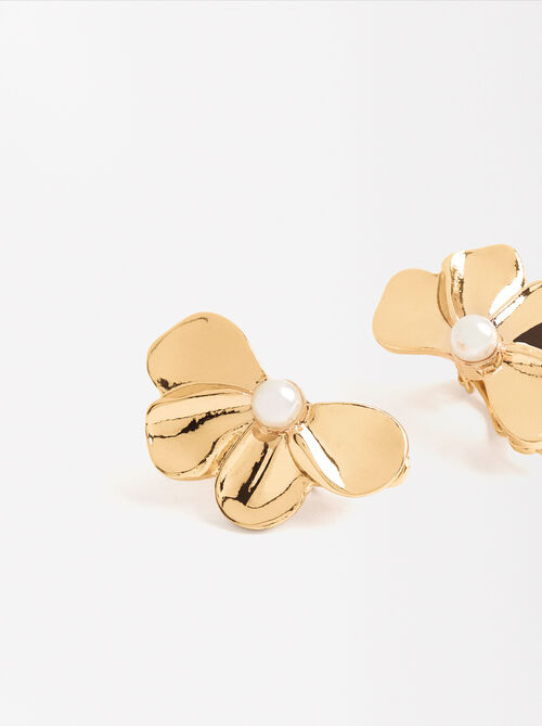 Pendientes media flor