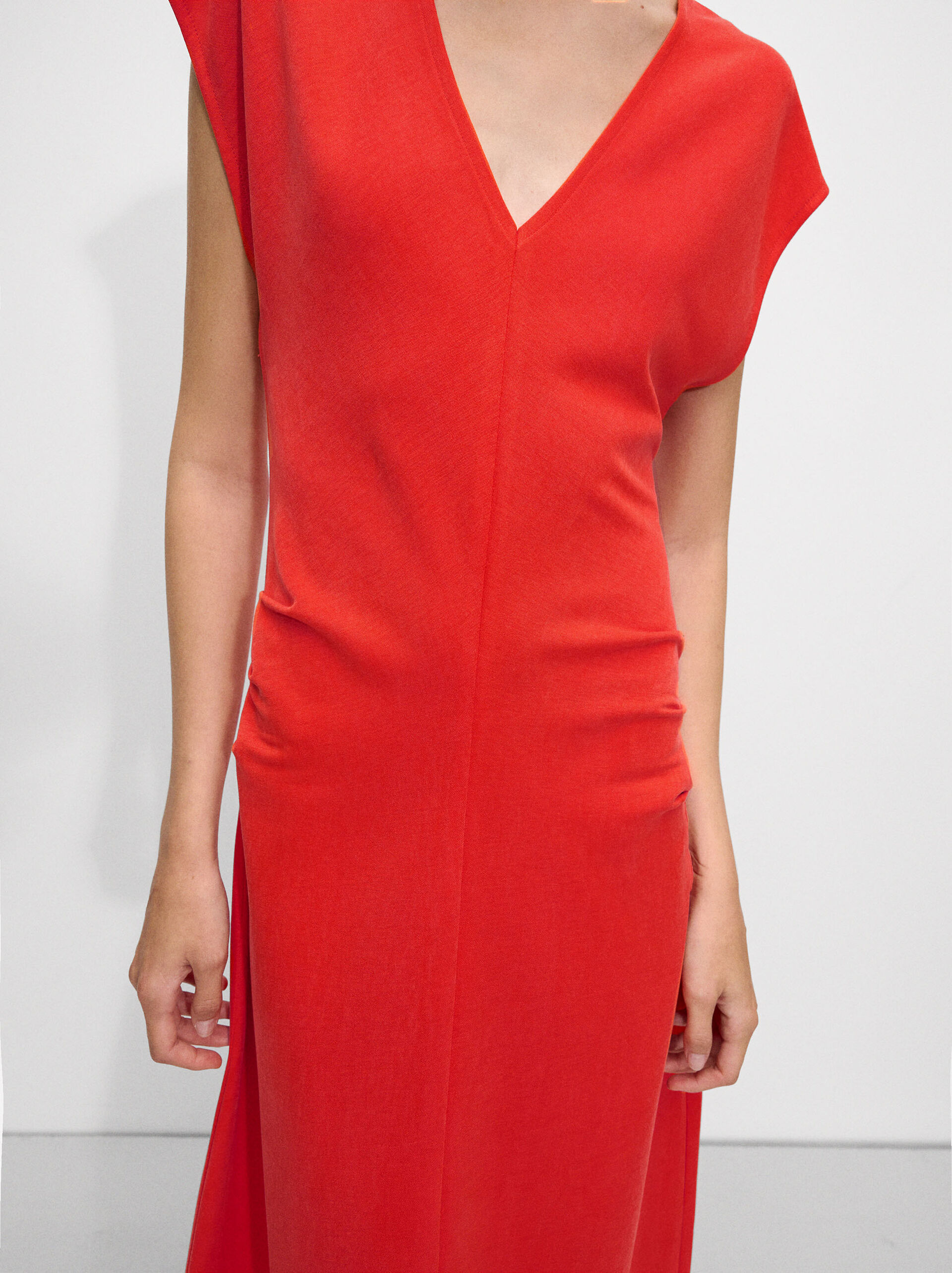 Knit dress with side details image number 3.0