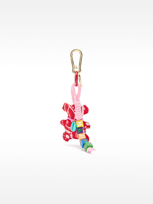 Bear charm keychain 