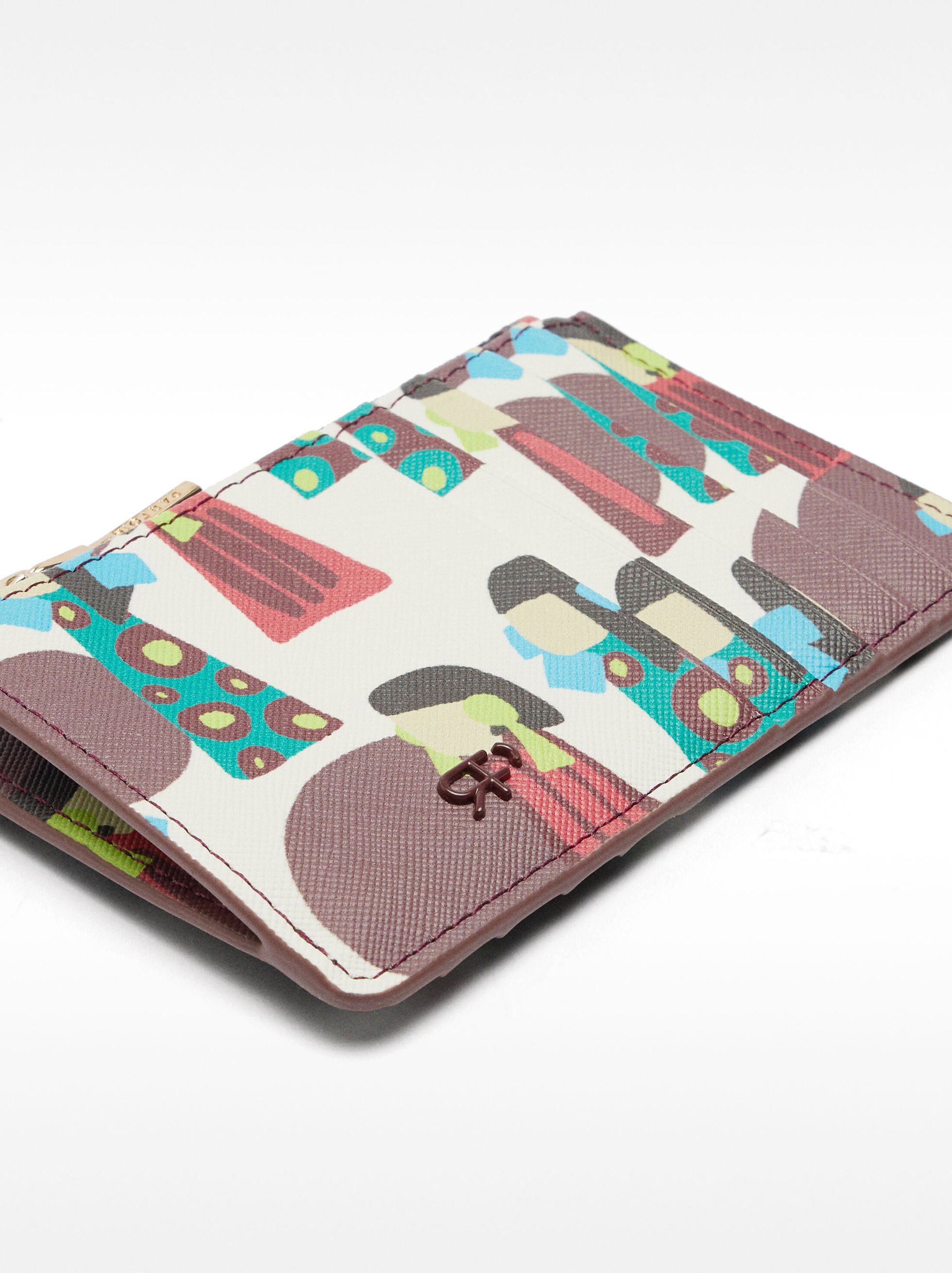 Printed card holder with texture image number 1.0