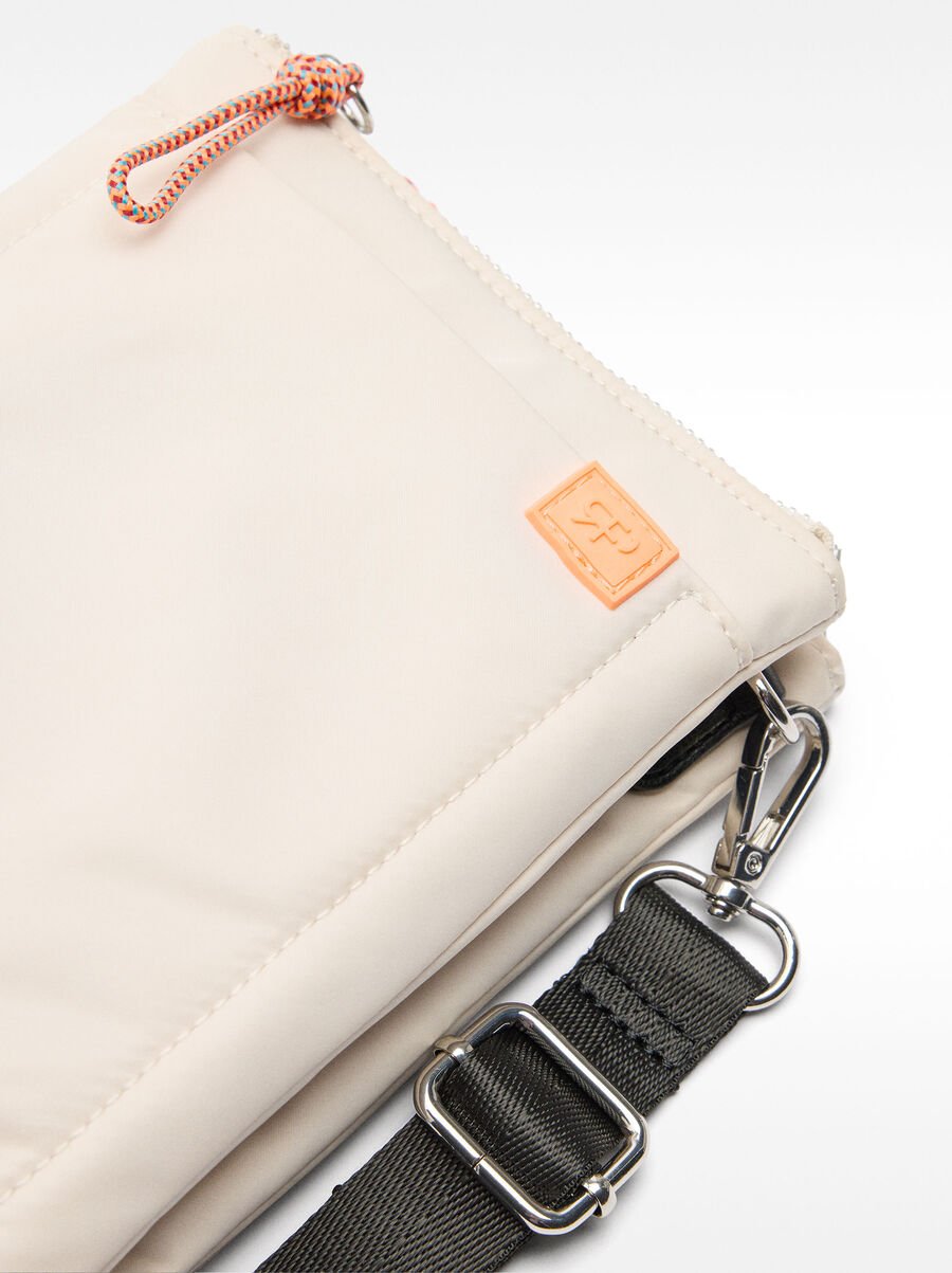 Borsa a tracolla incrociata doppia in nylon