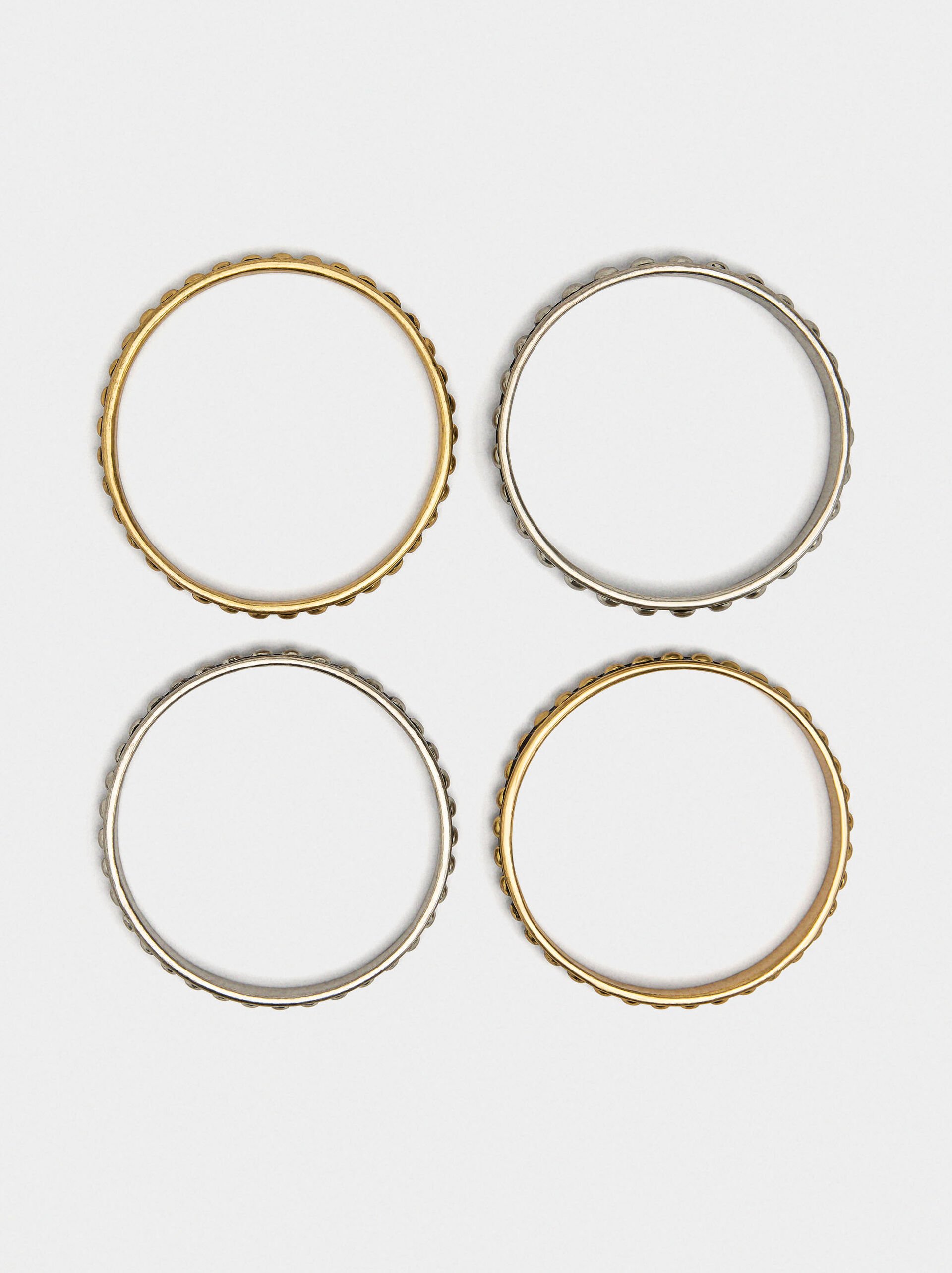 Set de bracelets bicolore avec émail image number 3.0