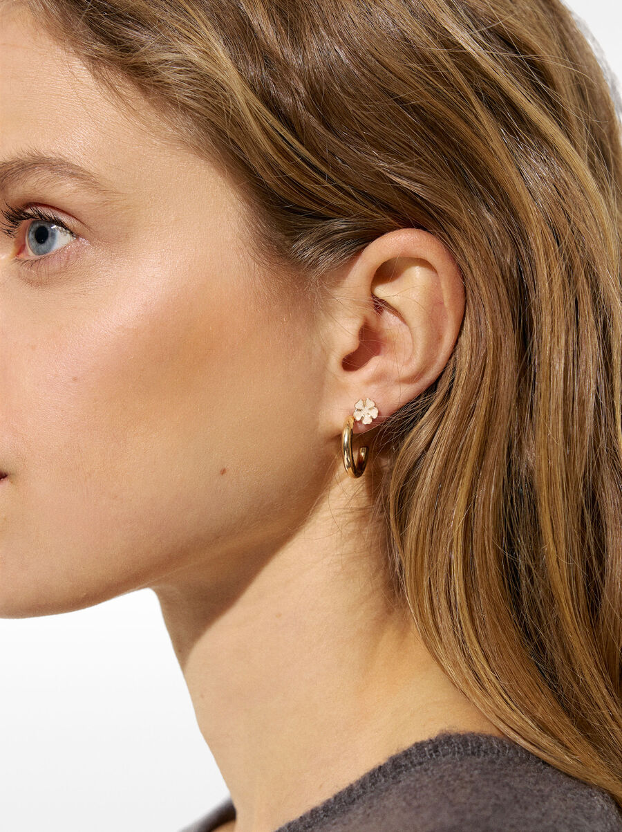 Earring set with enamel