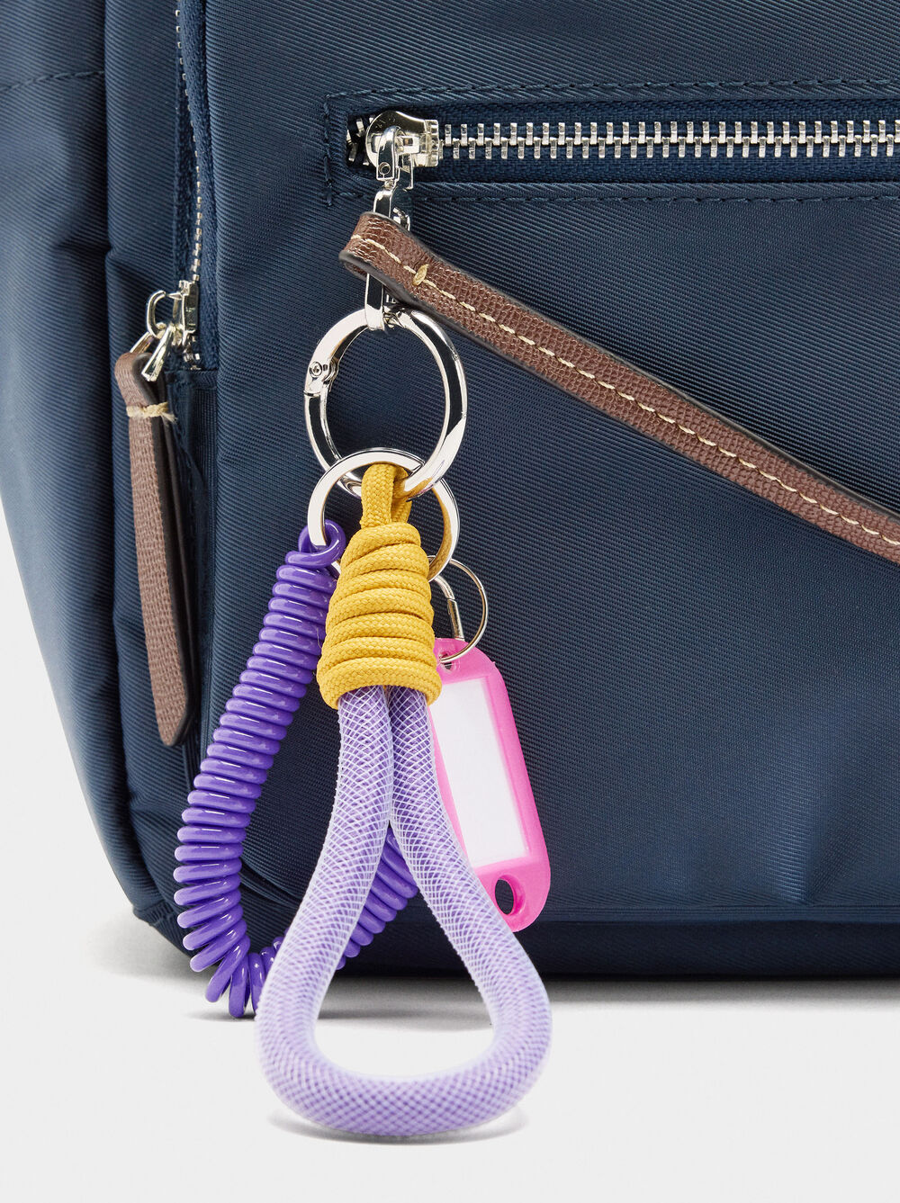 Nylon backpack with pendant