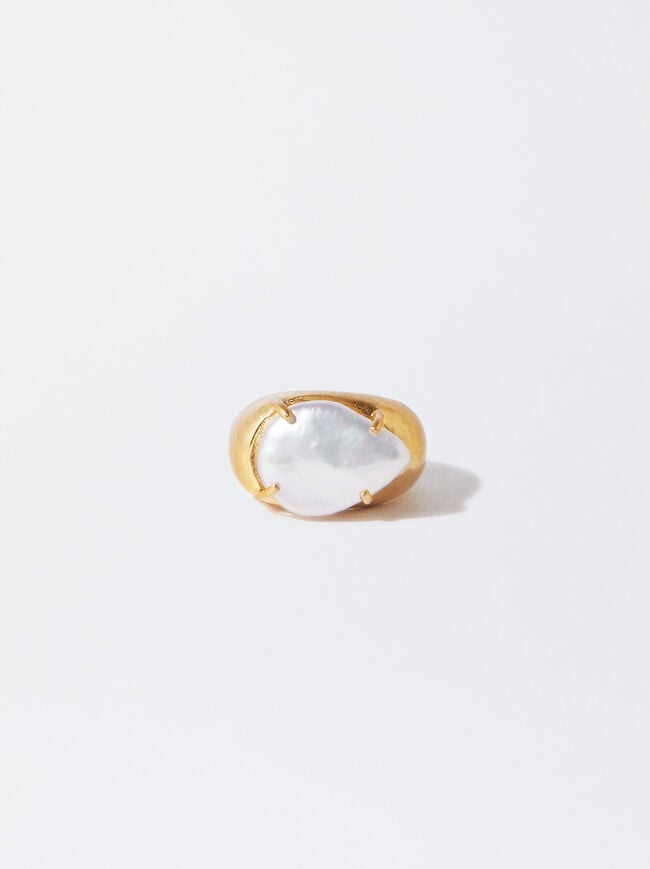 Ring With Freshwater Pearl image number 0.0