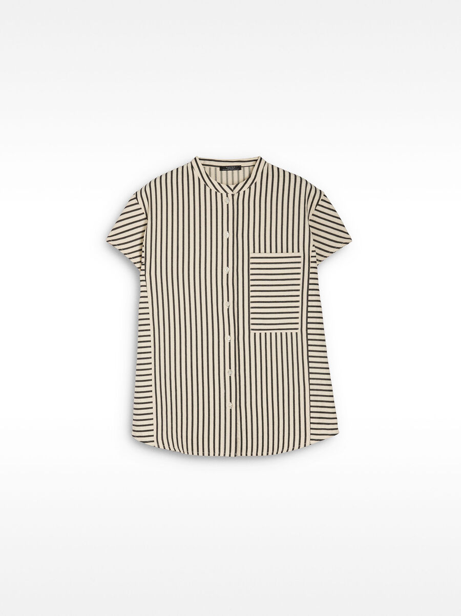Striped short-sleeve shirt