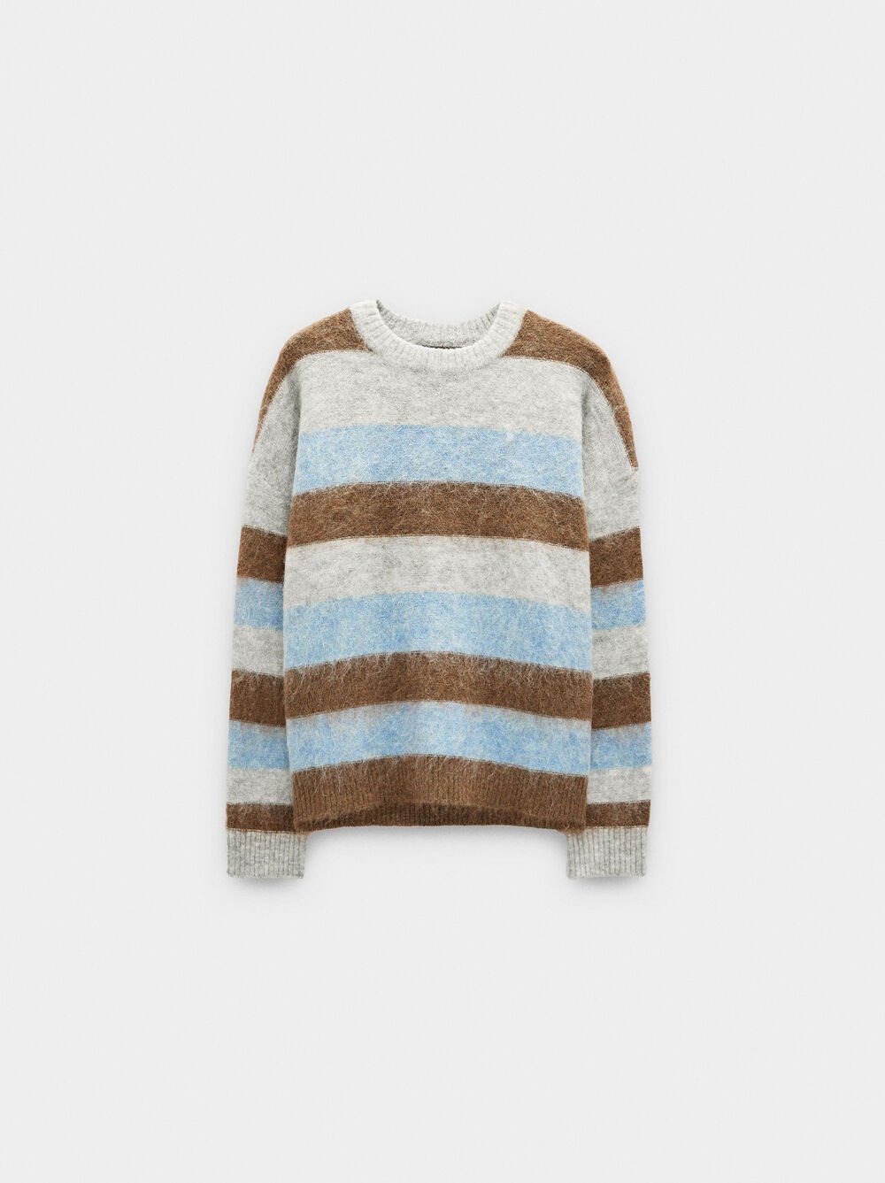 Sweater in knit with stripes