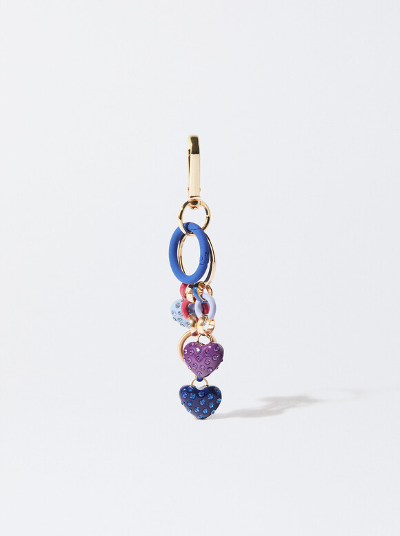 Heart Key Ring, Multicolor, hi-res