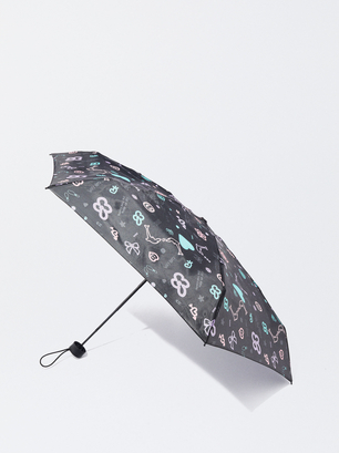 Petit Parapluie Pliant, Multicolore, hi-res
