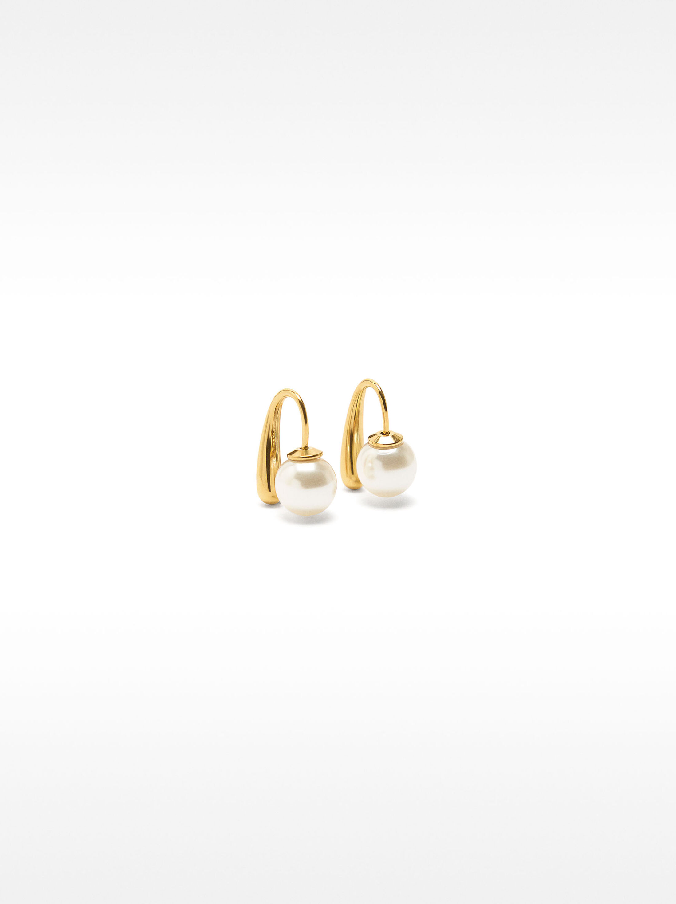 Pearl earrings - stainless steel image number 1.0