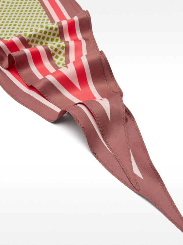 Foulard en losange imprimé