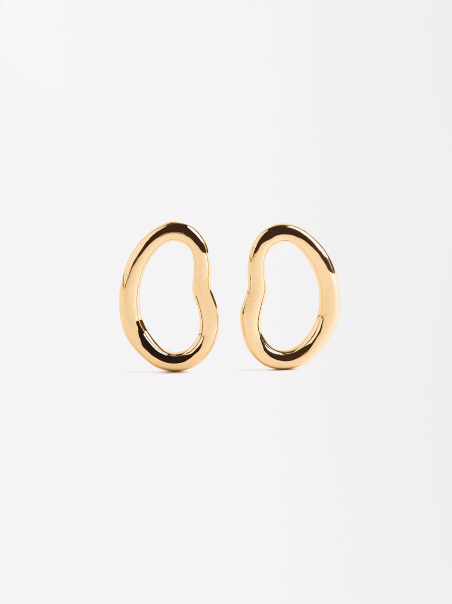 Maxi oval hoop earrings