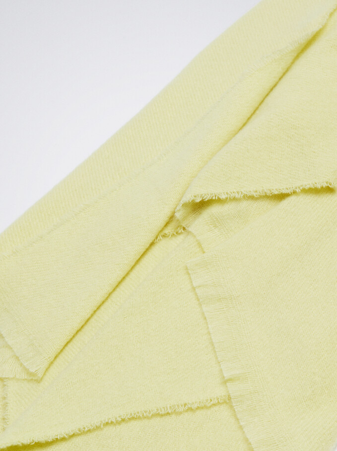 Pashmina Made From Recycled Materials, Yellow, hi-res