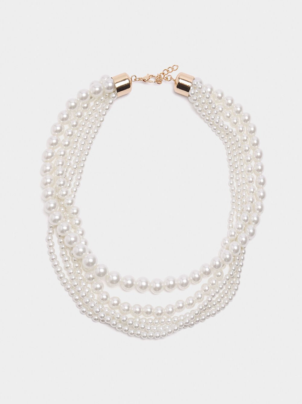 Multi-collar with pearls