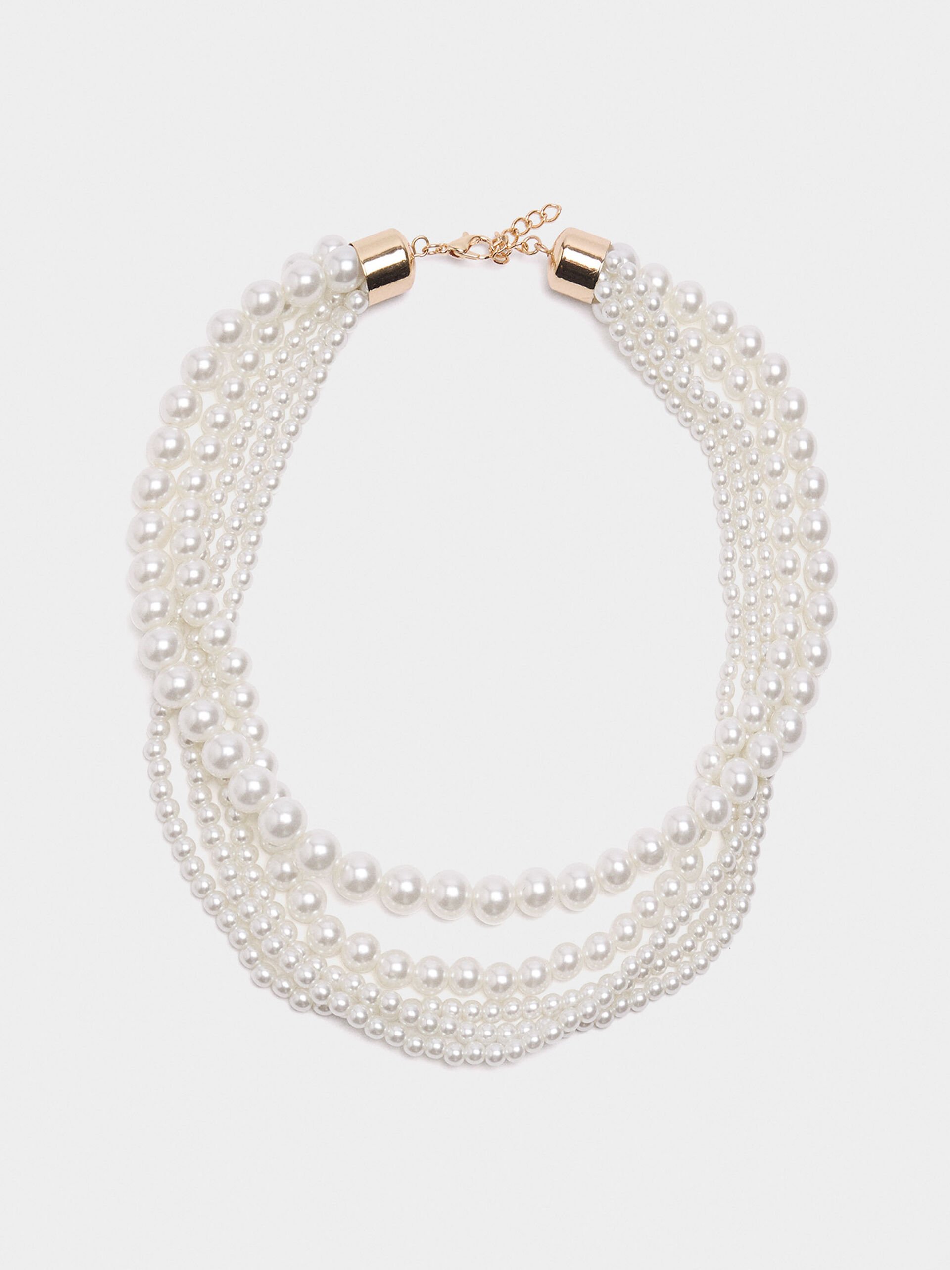 Multi-collar with pearls image number 0.0
