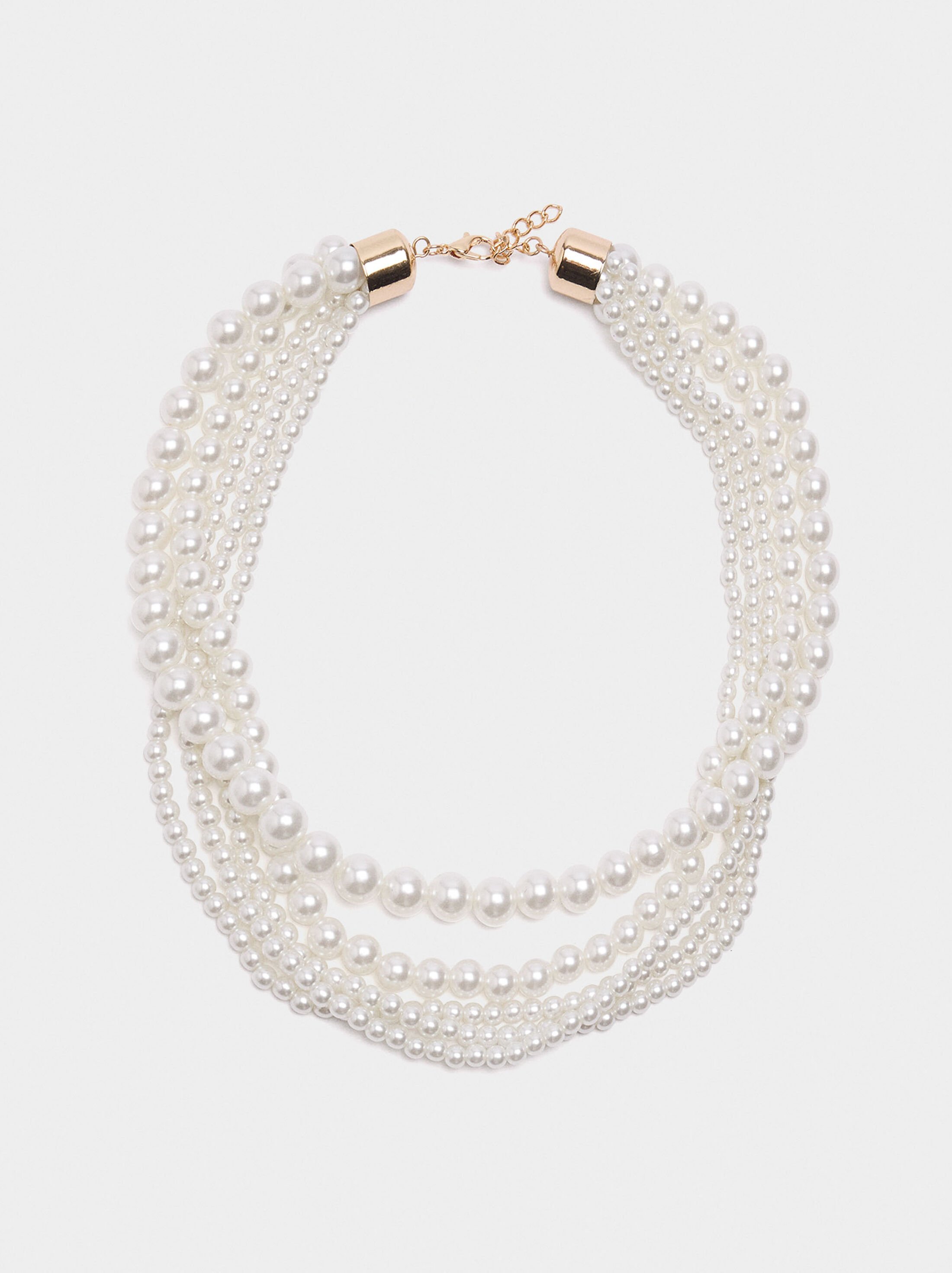 Multi-collar with pearls image number 0.0