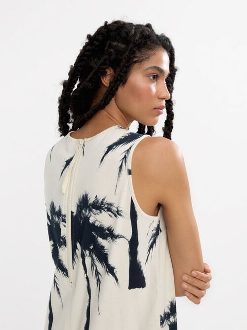 Printed jumpsuit 100% cotton