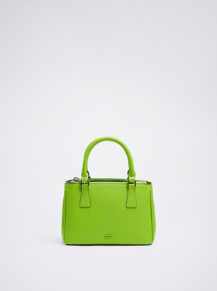 Webbing Strap Tote Bag, Green, hi-res