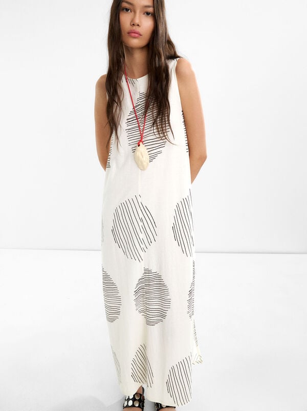 Long printed dress