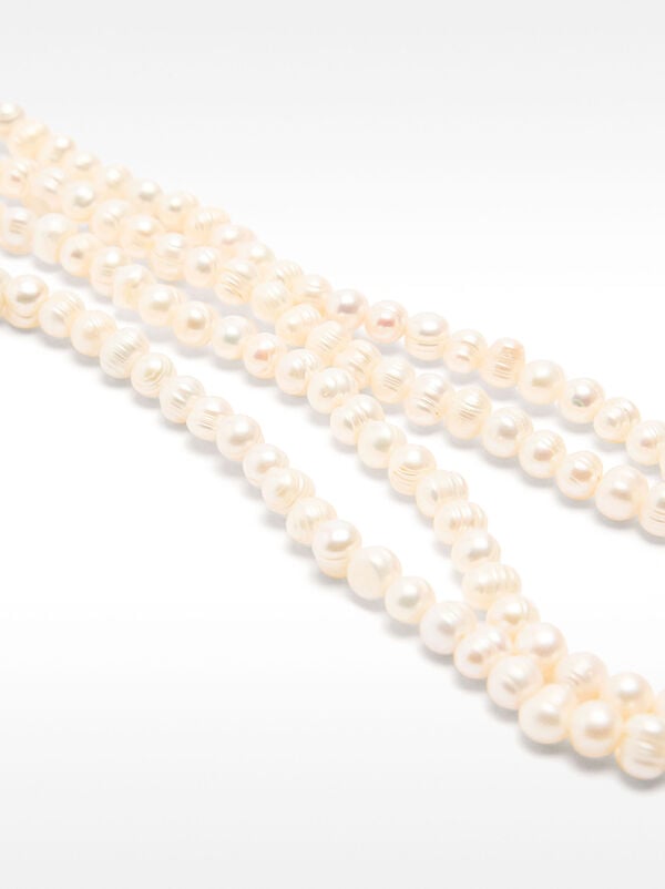 Long Necklace with Baroque Freshwater Pearls