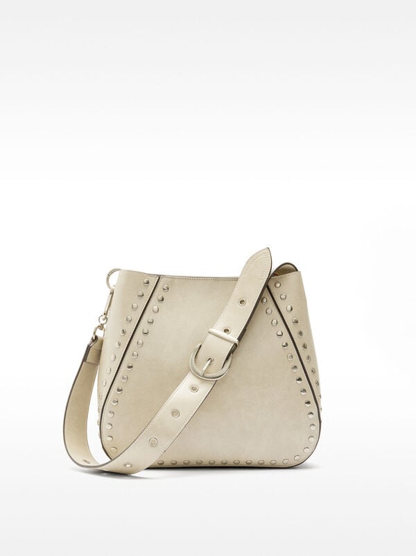 Shoulder bag with studs M