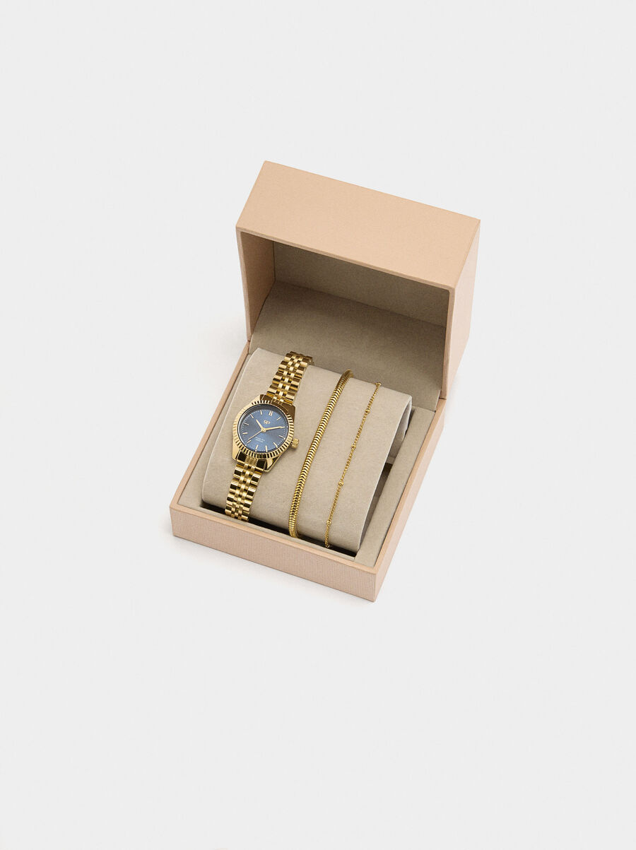 Watch set with bracelets