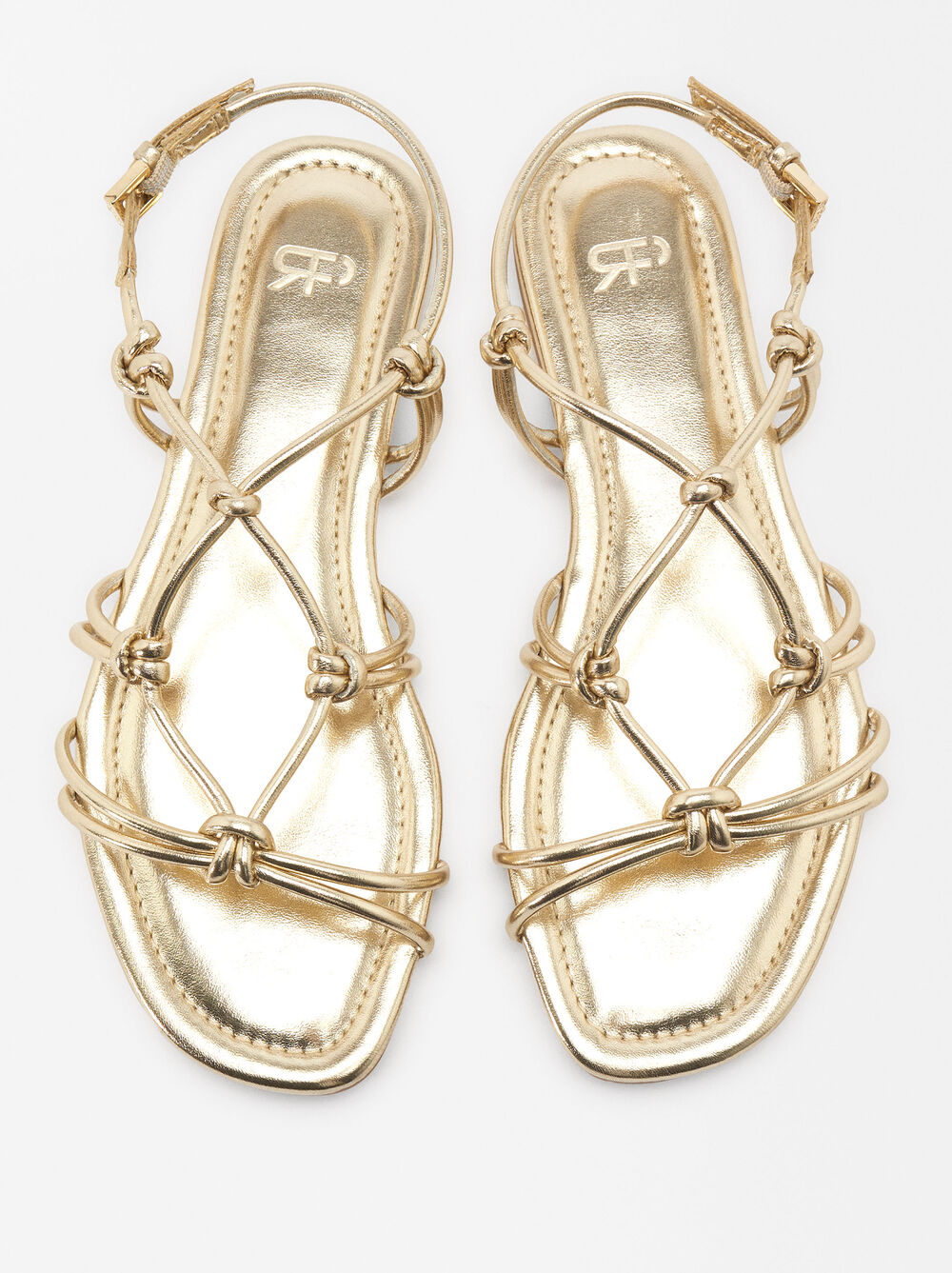 Metallic Flat Sandal Knots