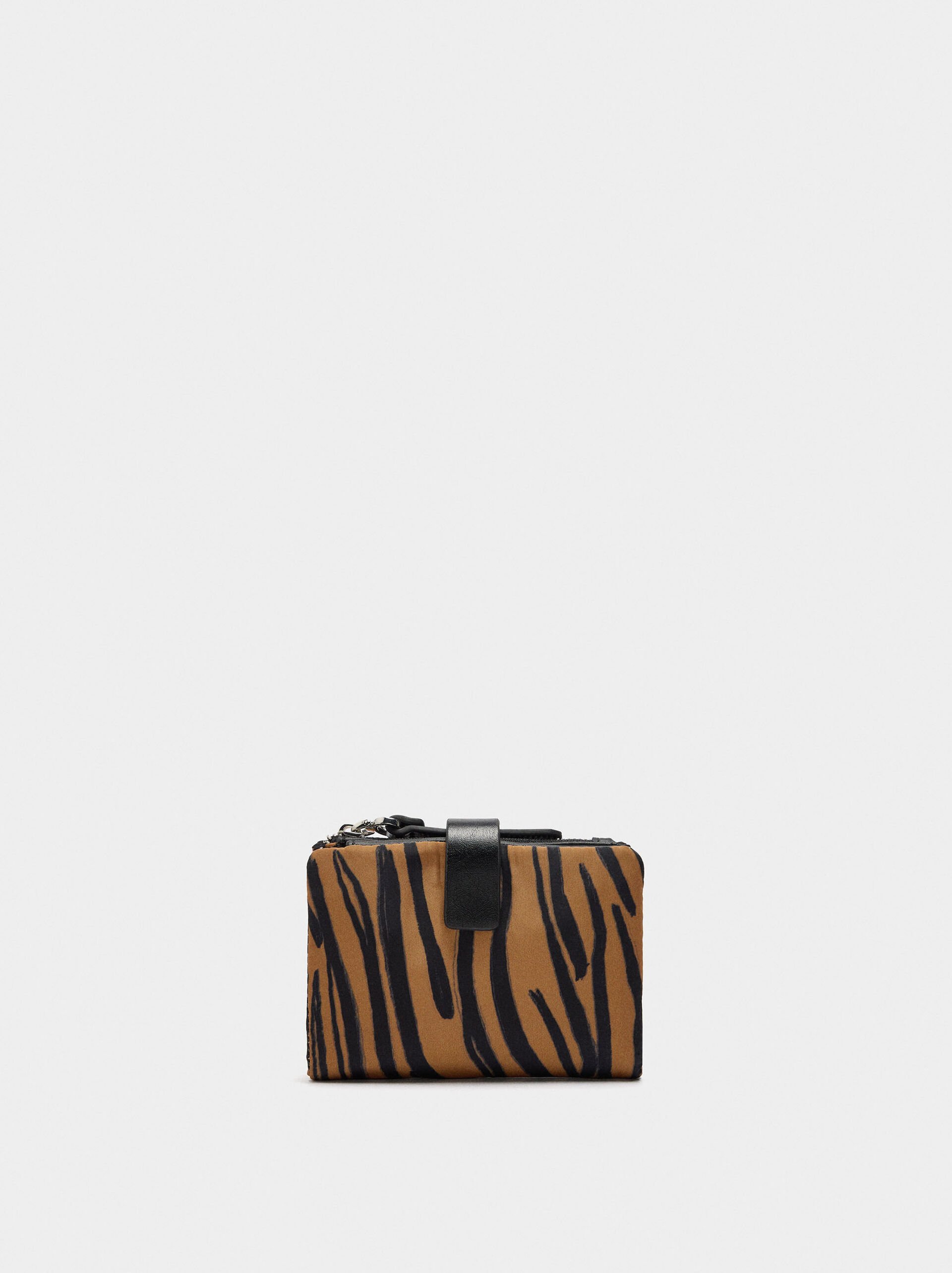 Animal printed nylon wallet image number 0.0