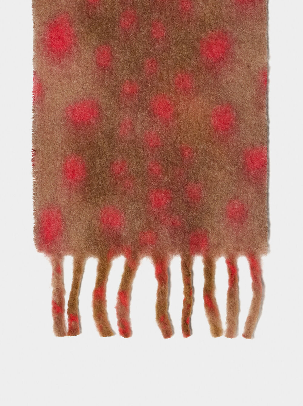 Écharpe imprimée à franges