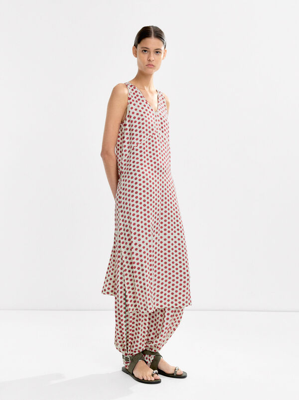 Printed long dress