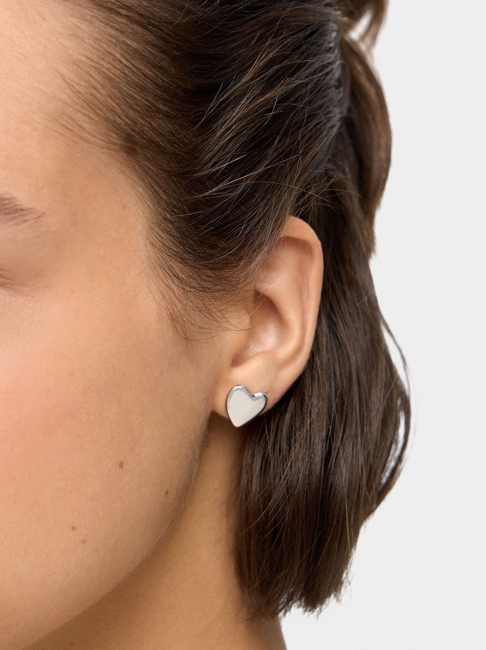 Heart earrings – 925 sterling silver image number 1.0
