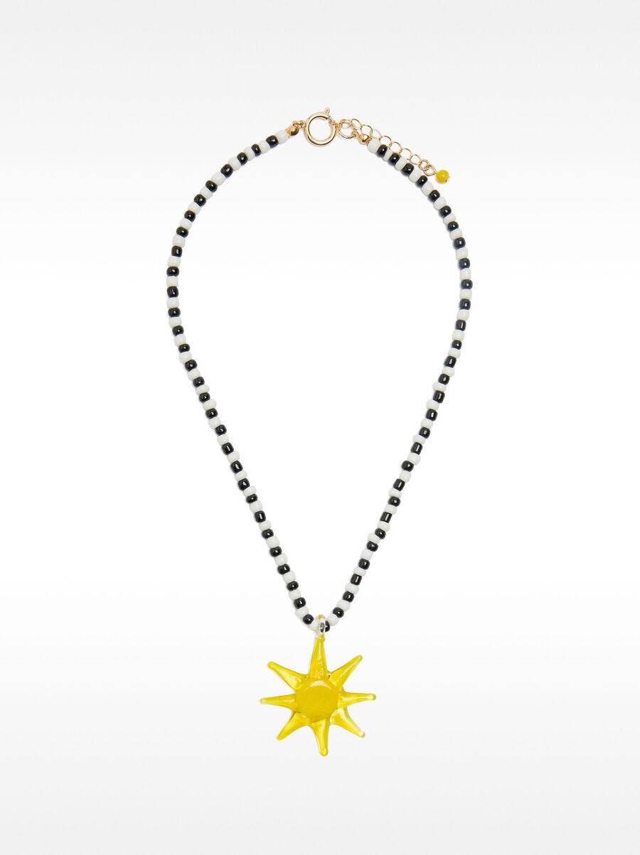 Collar corto de cuentas sol