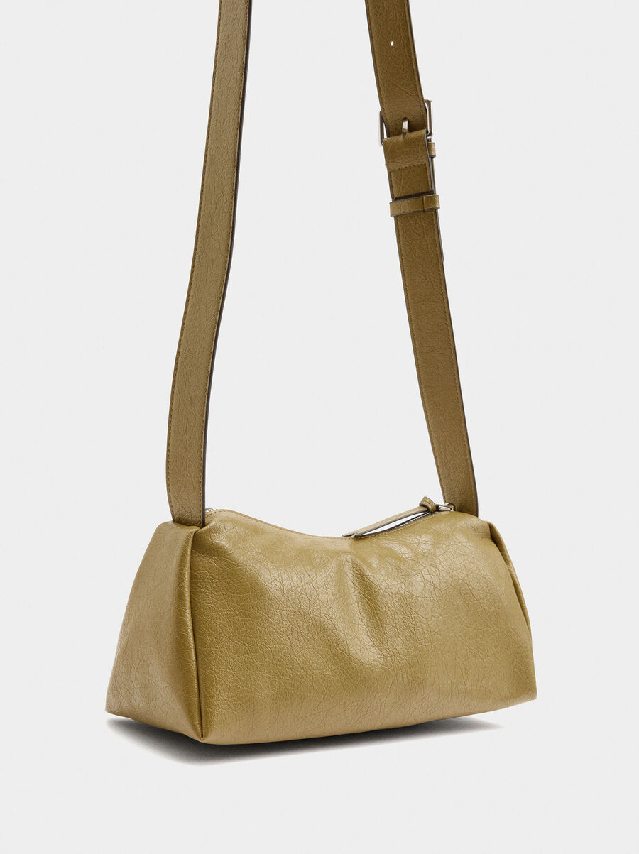 Bolso bandolera efecto craquelado