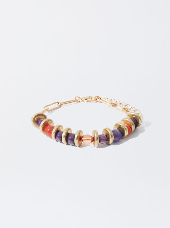 Multicoloured Bracelet With Stones, Multicolor, hi-res