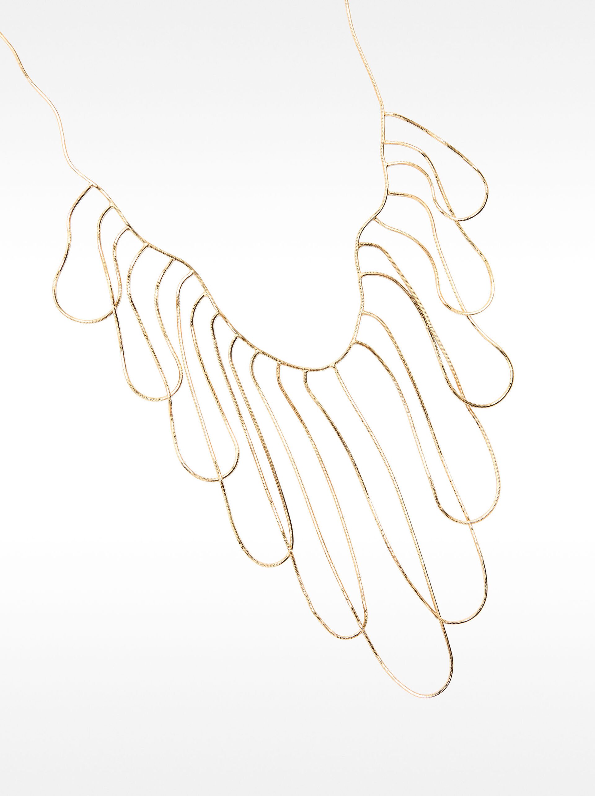 Short multi-wave necklace image number 2.0